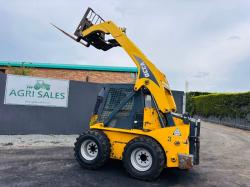 GHEL V330 HI LIFT SKIDSTEER*YEAR 2012*C/W NEW WHEELS AND TYRES & PALLET TINES*VIDEO*