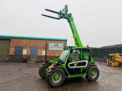 MERLO P27.6+ TURBO TELEHANDLER*C/W PALLET TINES*YEAR 2017*VIDEO*