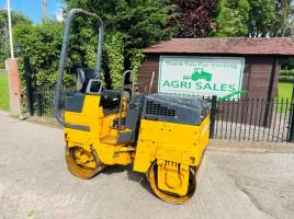 BOMAG BW80AD DOUBLE DRUM ROLLER C/W ROLE FRAME *VIDEO*