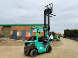 MITSUBISHI FG25NT CONTAINER SPEC FORKLIFT*C/W PALLET TINES*YEAR 2015*VIDEO*