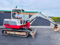 TAKEUCHI TB250 RUBBER TRACKED EXCAVATOR*C/W BUCKET*VIDEO*