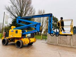 GENIE Z-60/34 4WD ARTICULATED RAIL ROAD BOOM LIFT *YEAR 2013, 20.3 METERS* VIDEO *