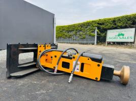 NEW*2025*CAPTOK CK-D680 HYDRAULIC POST KNOCKER TO SUIT SKIDSTEER*VIDEO*