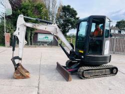 BOBCAT E25 EXCAVATOR *YEAR 2014, 2699 HOURS* C/W ZERO SWING *VIDEO*