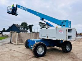 GENIE S85 AIREL PLATFORM * 85 FT WORKING HEIGHT * C/W HYDRAULIC PUSH OUT AXLES *VIDEO*