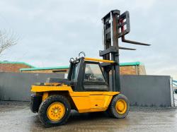 DCH DOH 12 TONNE 2 STAGE MAST LIFT *C/W 8FT TINES*VIDEO*
