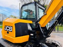 JCB 86C-1 EXCAVATOR *ZERO SWING, YEAR 2015* C/W QUICK HITCH *VIDEO*