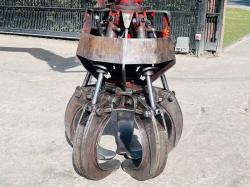 HYDRAULIC 5 TINE ROTATING SCRAP GRAB TO SUIT SCRAP HANDLER 