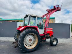 MASSEY FERGUSON 698*C/W FRONT LOADER AND MUCKFORK*VIDEO*