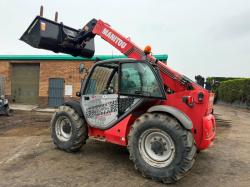 MANITOU MT732 TELEHANDLER*C/W BUCKET AND TINES*VIDEO*