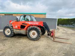 MANITOU MT732 TELEHANDLER*C/W PALLET TINES*VIDEO*