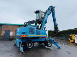 FUCHS MHL 320 HIGH RISE SCRAP HANDLER*C/W ROTATING SCRAP GRAB*VIDEO*