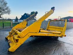 SKIP LIFTING GEAR TO SUIT LORRY C/W HYDRAULIC PUSH OUT ARMS *VIDEO*