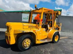 HYSTER CONTAINER SPEC FORKLIFT*C/W FORK POSITIONER AND SIDESHIFT*VIDEO*