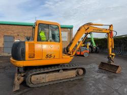 HYUNDAI ROBEX 55-3 EXCAVATOR*C/W BUCKET*VIDEO*
