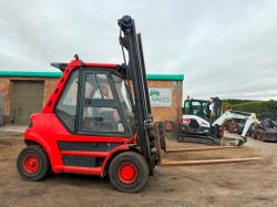 LINDE H70D FORKLIFT*C/W FORK POSITIONER*VIDEO*