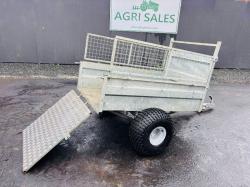 ROB ASTLEY SINGLE AXLE LOW TIP TRAILER*VIDEO*
