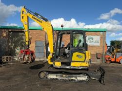 YANMAR SV60-A EXCAVATOR*YEAR 2019*C/W SCRAP GRAB*VIDEO*