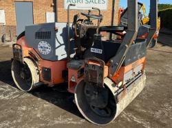 HAMM HD12 DOUBLE DRUM ROLLER *2111 HOURS*C/W ROLL BAR*VIDEO*