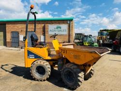 THWAITES 1 TONNE HIGH TIP DUMPER*YEAR 2019*ONLY 1504 HOURS*VIDEO*
