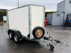 KNOTT TWIN AXLE BOX TRAILER*C/W FRONT AND REAR DOOR*VIDEO*