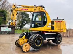 KOMATSU PW130ES-6K 4WD WHEELED EXCAVATOR C/W QUICK HITCH & RAILWAY GEAR *VIDEO*