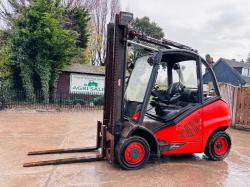 LINDE H40 DIESEL FORKLIFT *YEAR 2016* C/W 2 STAGE MAST *VIDEO*