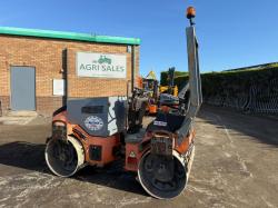 HAMM HD12 DOUBLE DRUM ROLLER *2111 HOURS*C/W ROLL BAR*VIDEO*