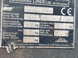 LINDE H45D 3 STAGE MAST FORKLIFT*C/W ROTATING PALLET TINES*VIDEO*