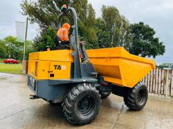TEREX TA9 4WD DUMPER *YEAR 2014 , 3074 HOURS* C/W ROLE BAR *VIDEO*