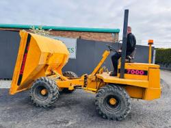 THWAITES 7000 3 TONNE STRAIGHT TIP DUMPER*VIDEO*