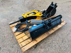UNUSED 1 X DITCHING BUCKET, 1 X DIGGING BUCKET, 1 X HYDRAULIC HAMMER *2023* VIDEO *
