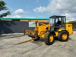 JCB 408 PIVOT STEER HANDLER *C/W LONG PALLET TINES*VIDEO*