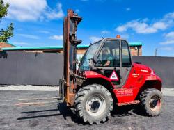 MANITOU M30-4 3 STAGE MASTED FORKLIFT*YEAR 2017*READING 5922 HOURS*VIDEO*