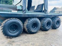 HILLCAT 8WD UTLITY VEHICLE C/W EASY SHEET CANOPY 
