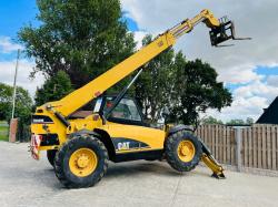 CATERPILLAR 460B 4WD TELEHANDLER C/W SWAY AND PALLET TINES 