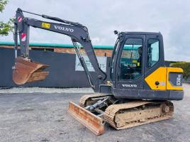 VOLVO EC55DAG RUBBER BLOCK TRACKS EXCAVATOR *YEAR 2020*C/W BUCKET*VIDEO*