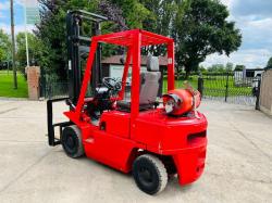 NISSAN FORKLIFT C/W SIDE SHIFT & 2 STAGE MAST *VIDEO*