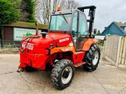 MANITOU M26-4 ROUGH TERRIAN 4WD FORKLIFT *YEAR 2008* C/W PICK UP HITCH *VIDEO*