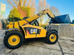 CATERPILLAR TH336 4WD TELEHANDLER * YEAR 2009 * C/W BRAND NEW BUCKET *VIDEO*