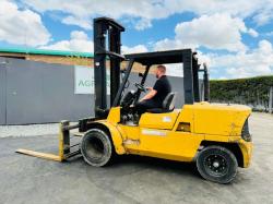 CAT DPK50-2 5 TONNE FORKLIFT*C/W FORK POSITIONER*VIDEO*