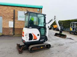 BOBCAT E17 EXCAVATOR*1503 HOURS*YEAR 2019*C/W BUCKET*VIDEO*