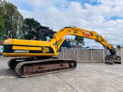 JCB JS220 TRACKED EXCAVATOR *4737 HOURS* C/W QUICK HITCH & ROTATING SELECTOR GRAB *VIDEO*