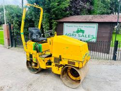 AMMAN CH-4900 DOUBLE DRUM ROLLER C/W ROLE BAR *VIDEO*