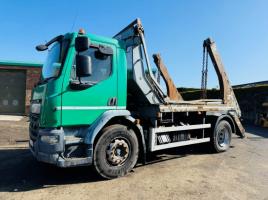 DAF LF220FA RIGID SKIP LORRY*C/W PULL OVER NET*YEAR 2017*VIDEO*