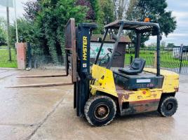HYSTER 2.5 CONTAINER SPEC DIESEL FORK LIFT C/W SIDE SHIFT & ISUZU ENGINE *VIDEO*