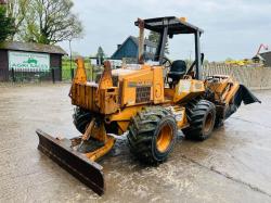 CASE 660 4WD TRENCHER C/W FRONT BLADE & 4 WHEEL STEER  *VIDEO*