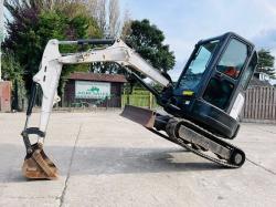BOBCAT E25 EXCAVATOR *YEAR 2014, 2699 HOURS* C/W ZERO SWING *VIDEO*