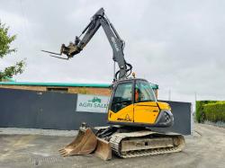 MECALAC 714MC EXCAVATOR*YEAR 2012*C/W 3 PIECE BOOM*VIDEO*