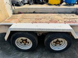 TWIN AXLE INDESPENSION TRAILER*C/W DROP DOWN RAMPS*VIDEO*